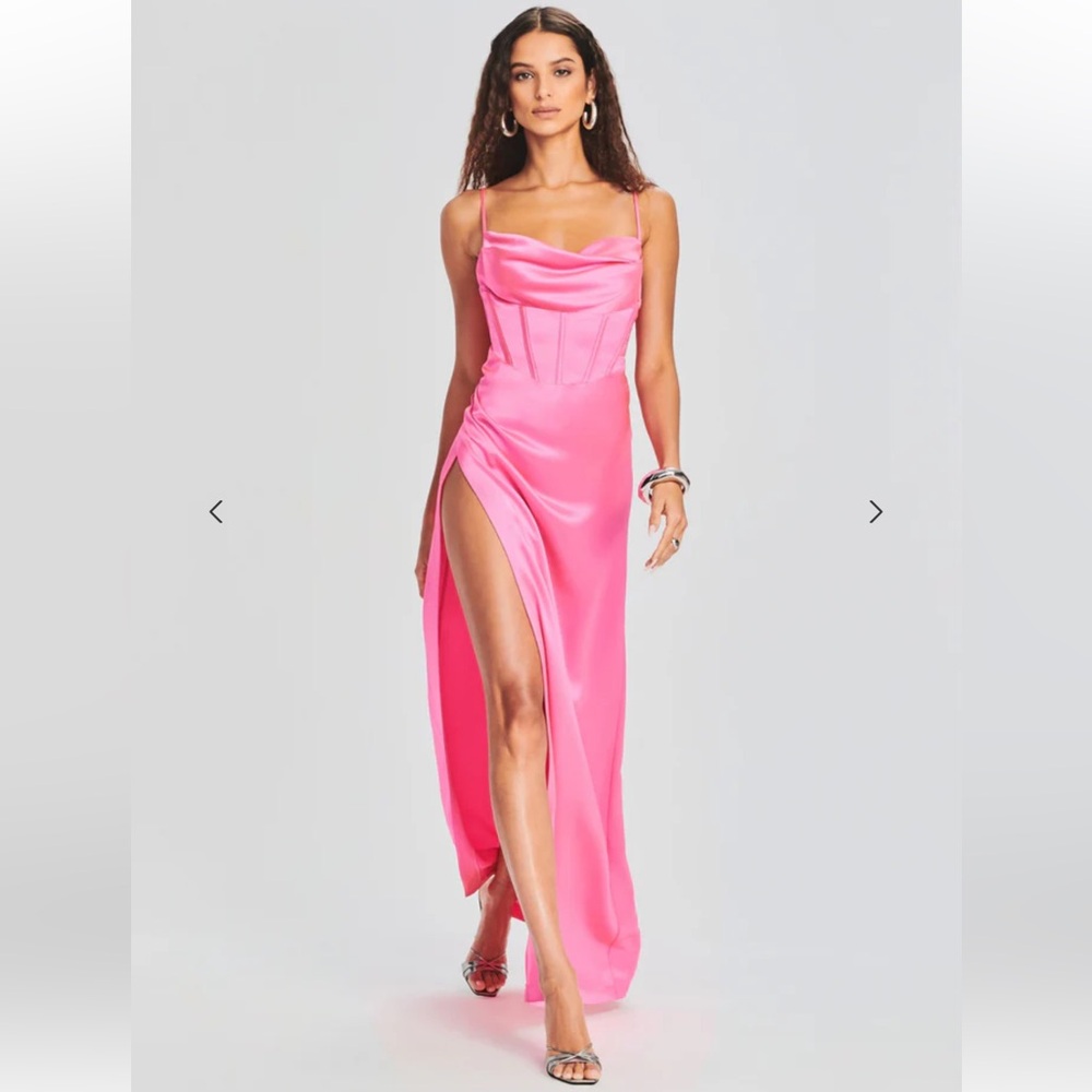 Retrofete ROSA CORSET DRESS • hyper pink • medium $476